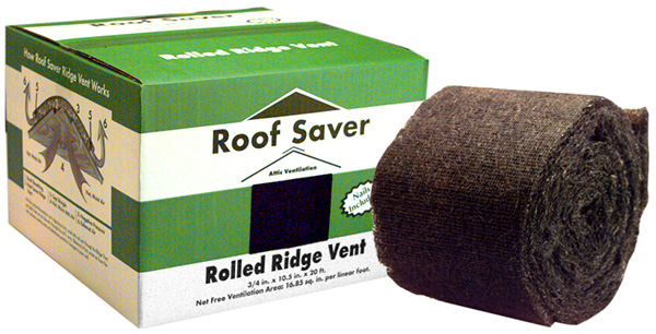 Roof Saver Rolled Ridge Vent